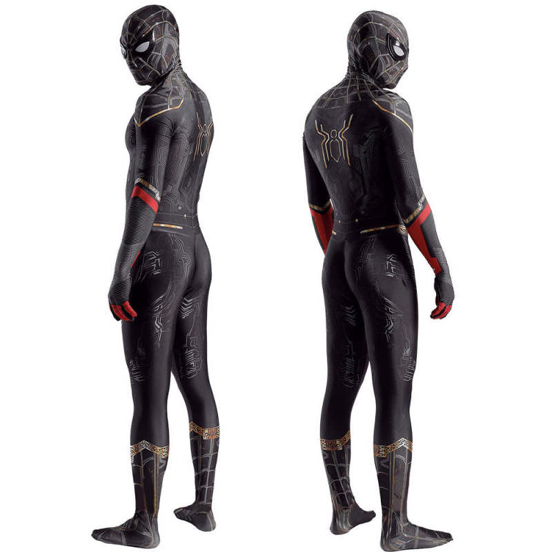 Spider-Man: No Way Home Costume Black Gold Suit New Edition