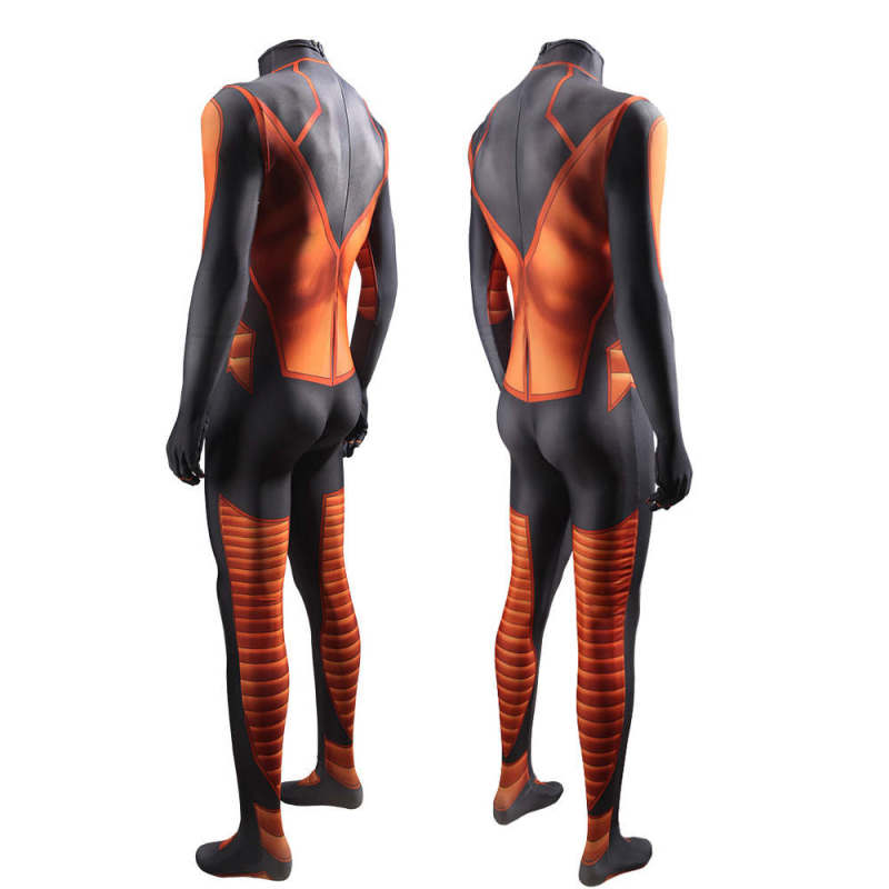 Fantastic Four Human Torch Cosplay Costume  Johnny Storm Jumpsuit