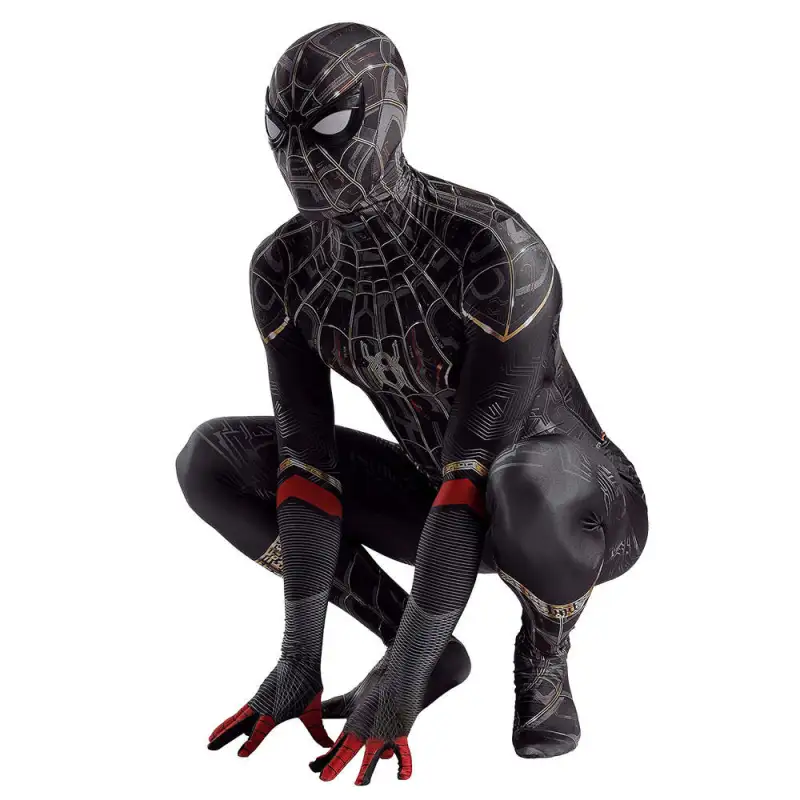 Spider-Man: No Way Home Costume Black Gold Suit New Edition