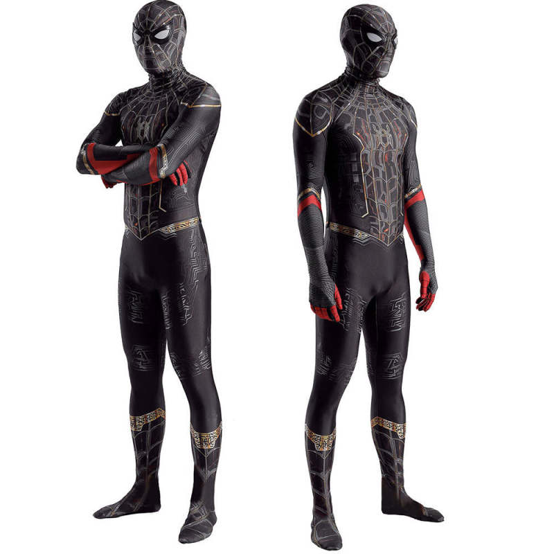 Spider-Man: No Way Home Costume Black Gold Suit New Edition