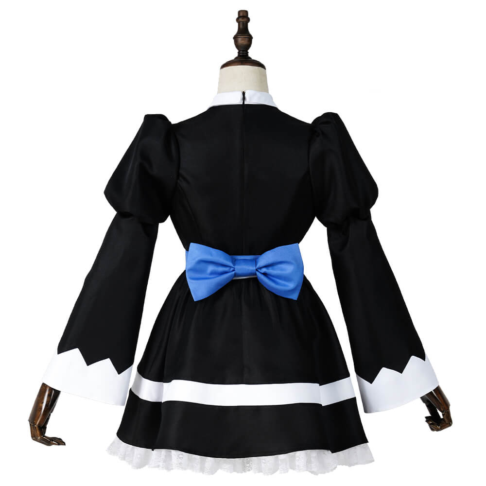 Panty & Stocking with Garterbelt Stocking Anarchy Maid Black Lolita Dress Uniform Cosplay Costume-Takerlama