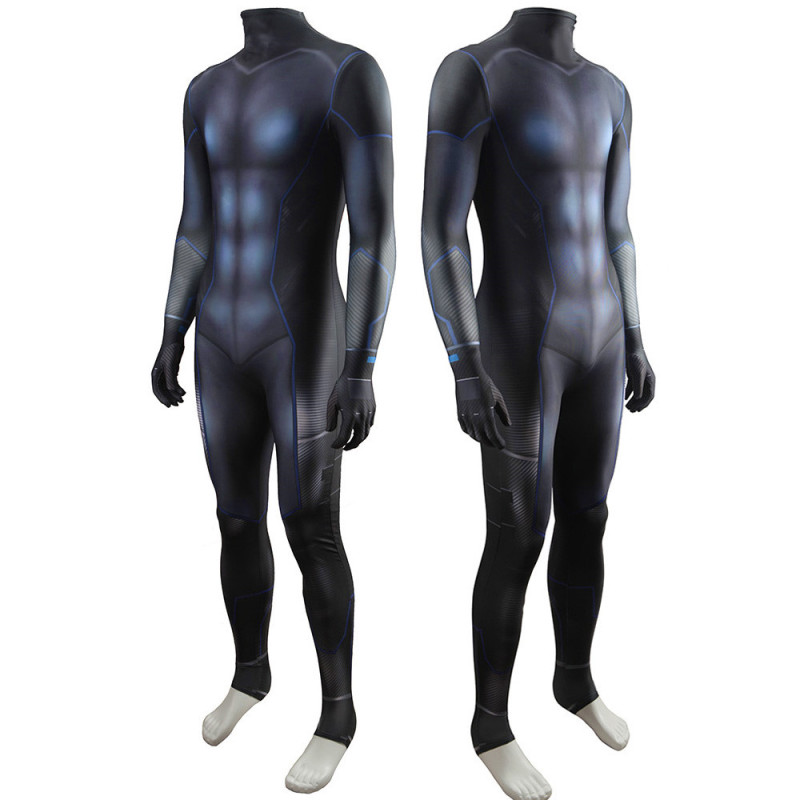 Men Nightwing Costume Titans Richard Grayson Cosplay Muscle Suit