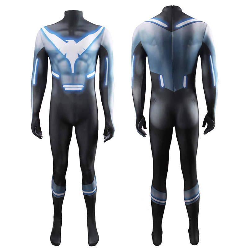 New Nightwing Dick Grayson Cosplay Costume DC Comic Superhero Jumpsuit