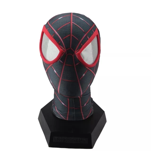 Spider-Man 2 Miles Morales Cosplay Costume Superhero Jumpsuit Mask