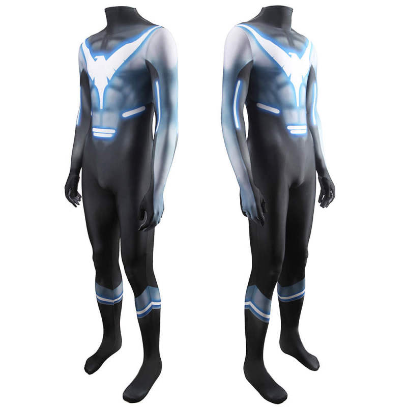 New Nightwing Dick Grayson Cosplay Costume DC Comic Superhero Jumpsuit