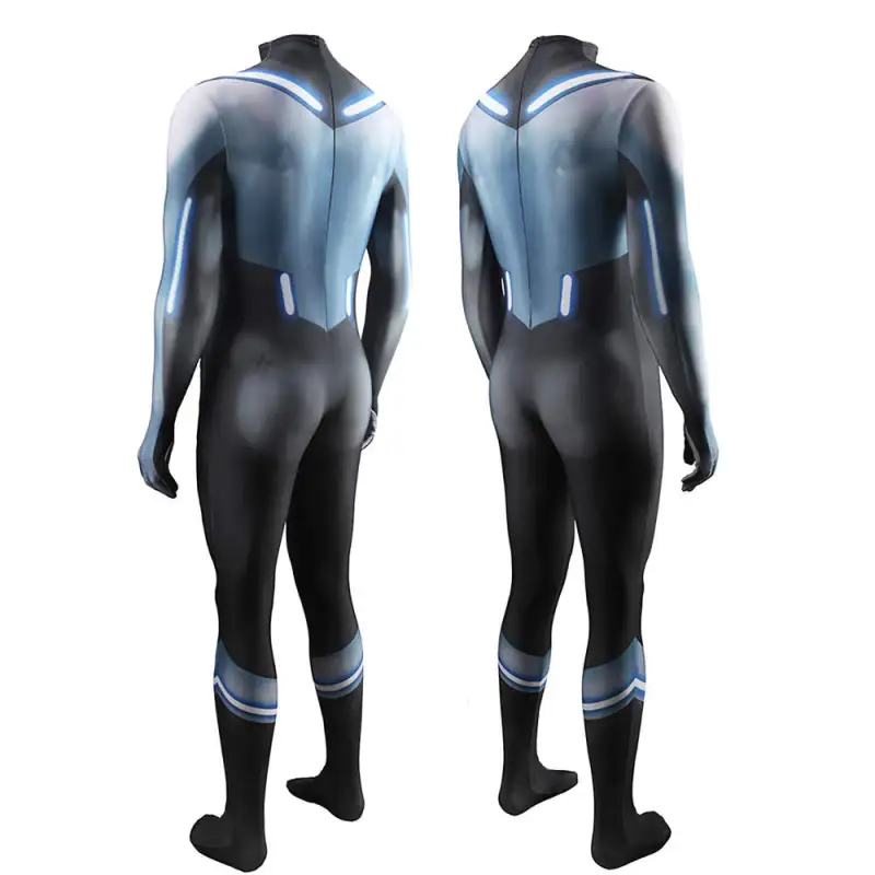 New Nightwing Dick Grayson Cosplay Costume DC Comic Superhero Jumpsuit