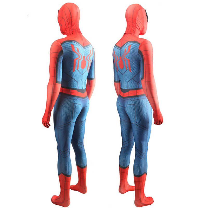 What If Zombie Hunter Costume Spider-Man Superhero Cosplay Jumpsuit Mask