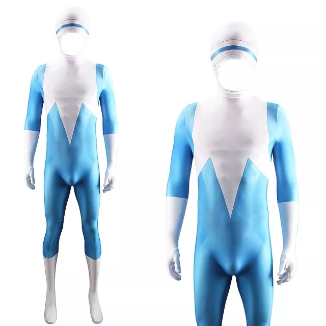 Frozone Cosplay Costume The Incredibles 2 Jumpsuit Mask