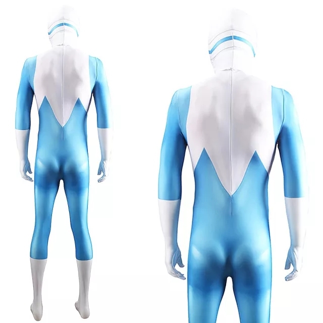 Frozone Cosplay Costume The Incredibles 2 Jumpsuit Mask