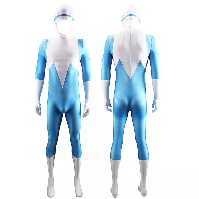 Frozone Cosplay Costume The Incredibles 2 Jumpsuit Mask