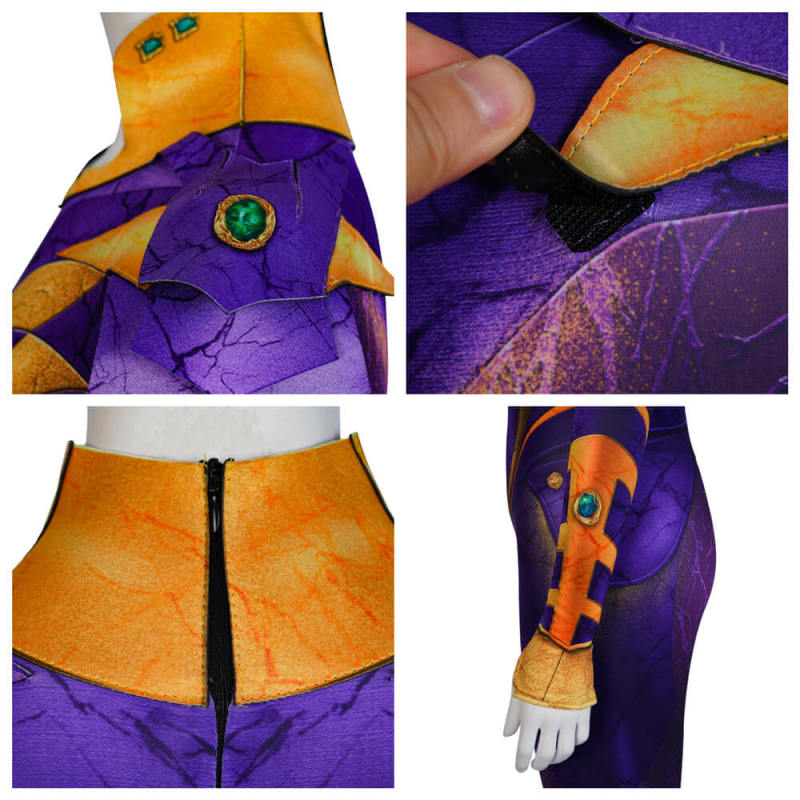 Starfire Halloween Costume Titans Season 3 Cosplay Bodysuit Takerlama