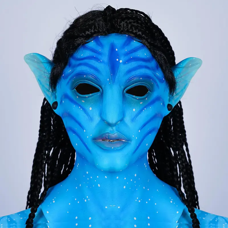 Avatar 2 Neytiri Cosplay Costume Jumpsuit Mask Women M In stock