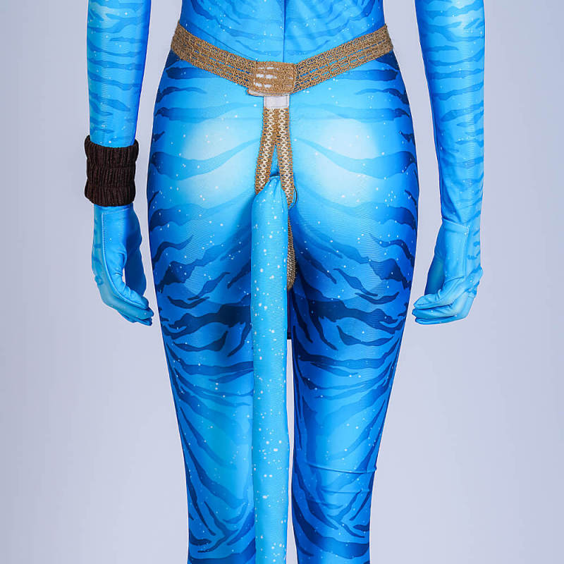 Avatar 2 Neytiri Cosplay Costume Jumpsuit Mask Women M In stock