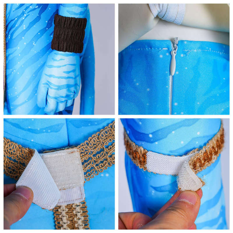 Avatar 2 Neytiri Cosplay Costume Jumpsuit Mask Women M In stock
