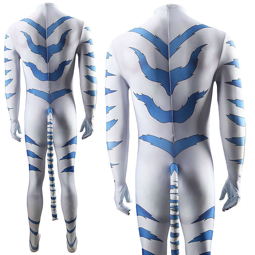 Onmyou Taisenki White Tiger Kogenta Cosplay Costumes Jumpsuit