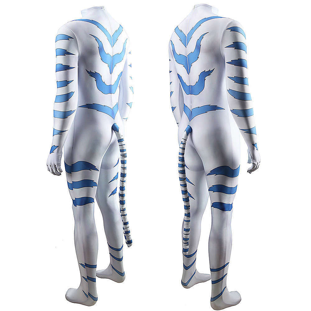 Onmyou Taisenki White Tiger Kogenta Cosplay Costumes Jumpsuit