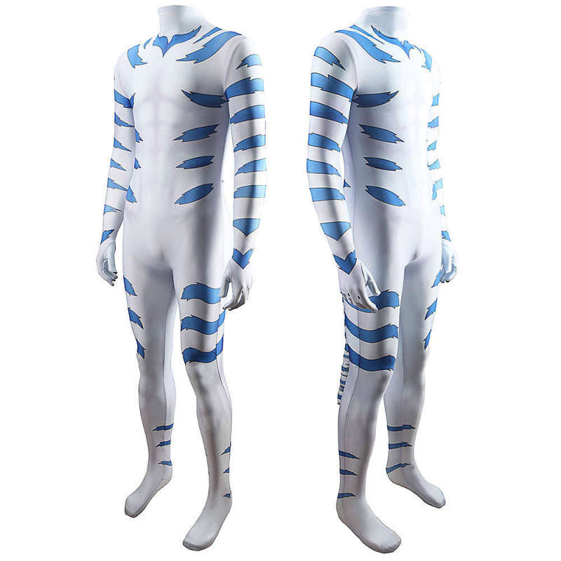 Onmyou Taisenki White Tiger Kogenta Cosplay Costumes Jumpsuit