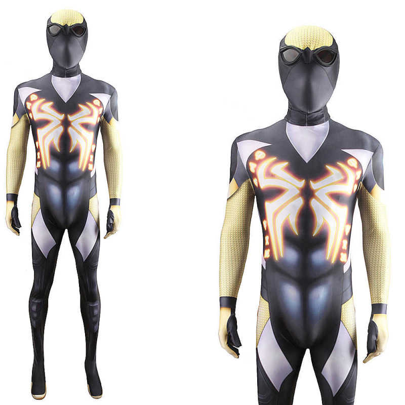 Marvel's Midnight Suns Spider-Man Cosplay Costume Bodysuit Mask