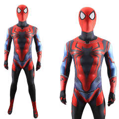 PS4 Spider-Armor MK III Costume Miles Morales Cosplay Jumpsuit Exclusive Design