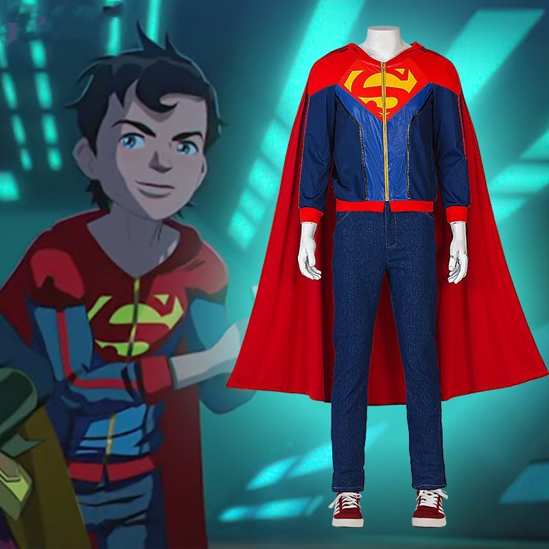 Super Sons Jonathan Kent Cosplay Costume Jumpsuit Batman and Superman: Battle of the Super Sons