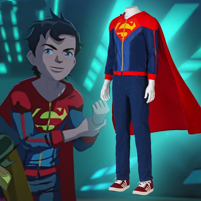 Super Sons Jonathan Kent Cosplay Costume Jumpsuit Batman and Superman: Battle of the Super Sons