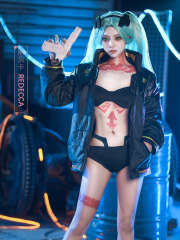 Cyberpunk: Edgerunners  Rebecca Cosplay Costume Wig In Stock Takerlama