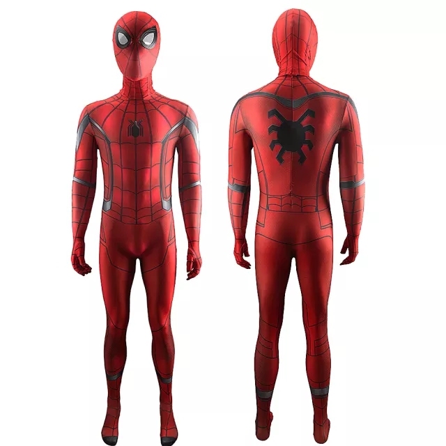 Spider-Man: Homecoming Scarlet Spider Suit Peter Parker Cosplay Costume Jumpsuit