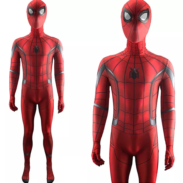 Spider-Man: Homecoming Scarlet Spider Suit Peter Parker Cosplay Costume Jumpsuit Takerlama