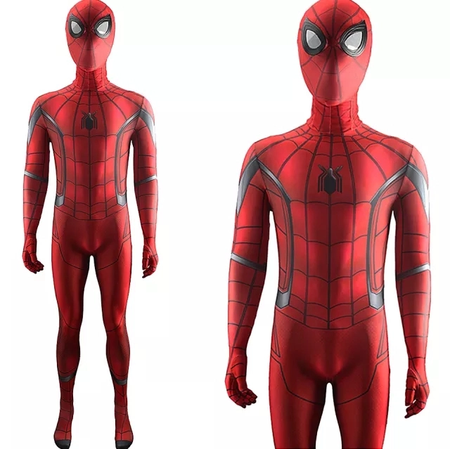 Spider-Man: Homecoming Scarlet Spider Suit Peter Parker Cosplay Costume  Jumpsuit Mask Takerlama