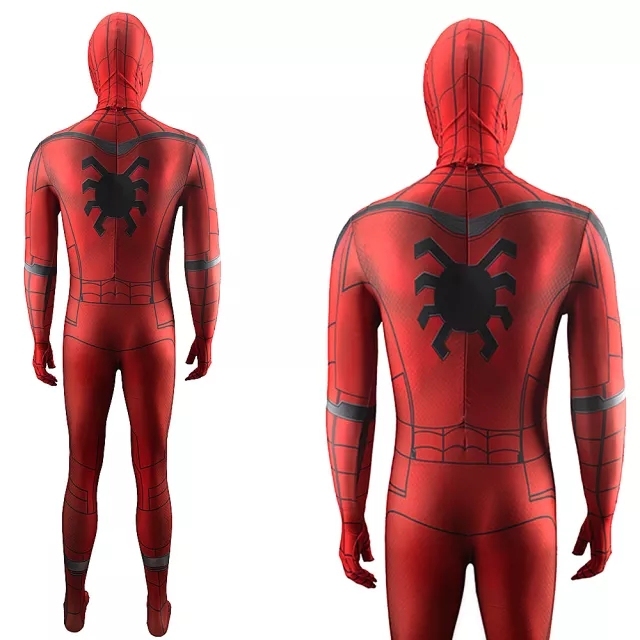 Spider-Man: Homecoming Scarlet Spider Suit Peter Parker Cosplay Costume Jumpsuit