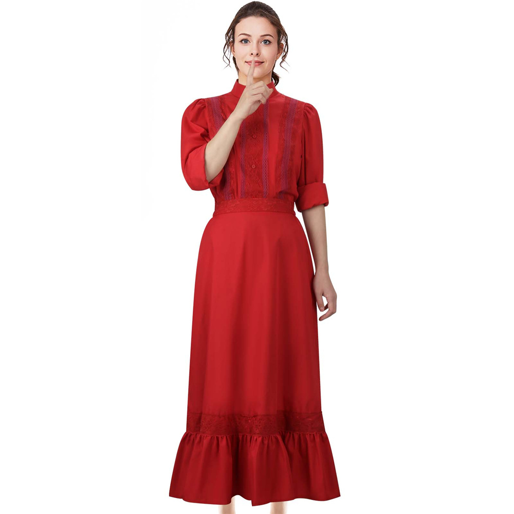 Film Pearl 2022 Red Dress Cosplay Costume Outfits Shirt Skirt