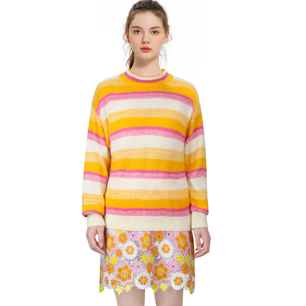 Women Enid Sinclair Cosplay Costume Pink Ombre Sweater With Mini Dress XS S XL XXL In Stock-Takerlama
