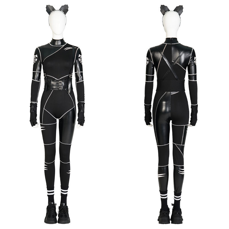 Addam Black Cat Costume Cosplay Jumpsuit Wig Shoes In Stock Takerlama