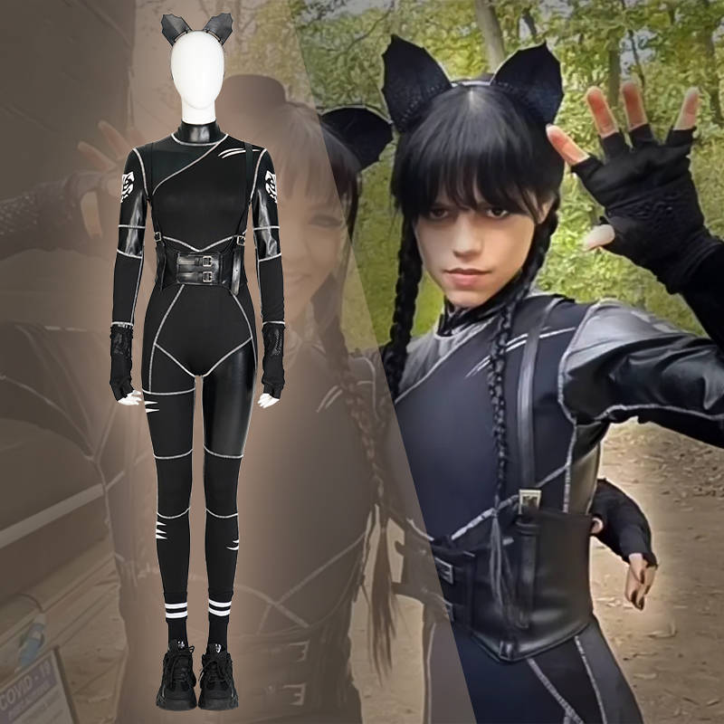 Addam Black Cat Costume Cosplay Jumpsuit Wig Shoes In Stock Takerlama