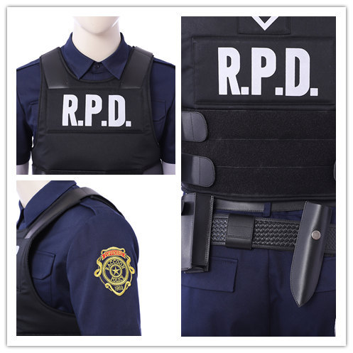 Resident Evil 2 Remake Re Leon Scott Kennedy Cosplay Costume(In Stock)