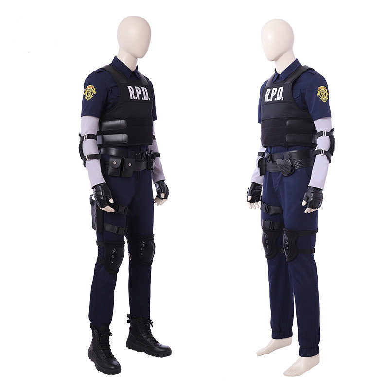 Resident Evil 2 Remake Re Leon Scott Kennedy Cosplay Costume(In Stock)