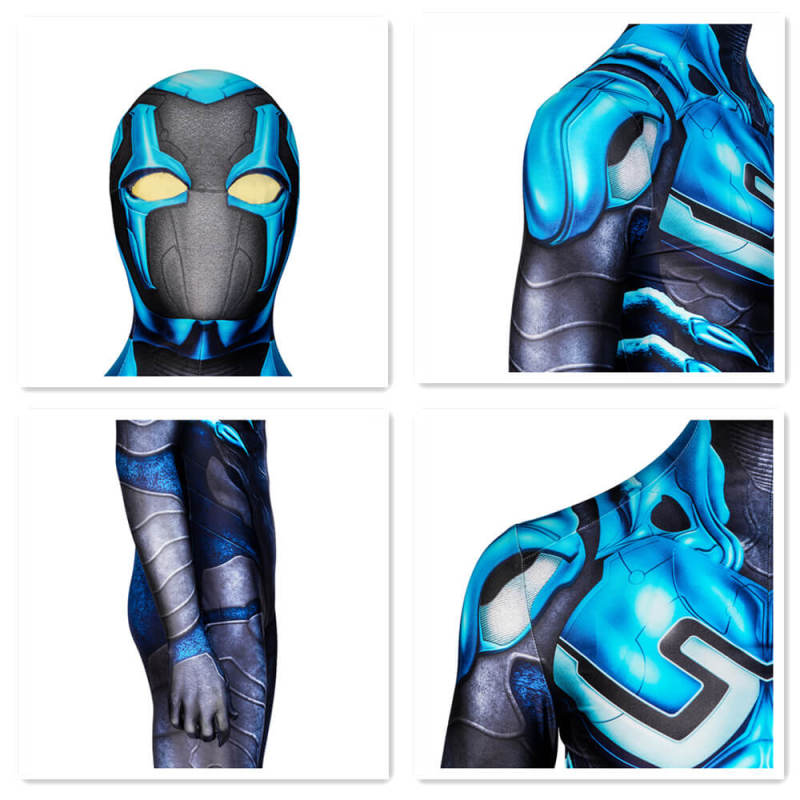 Blue Beetle 2023 Costume Superhero Jaime Reyes Cosplay Jumpsuit L In Stock Takerlama