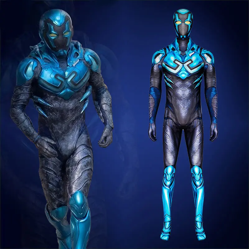 Blue Beetle 2023 Costume Superhero Jaime Reyes Cosplay Jumpsuit L In Stock Takerlama