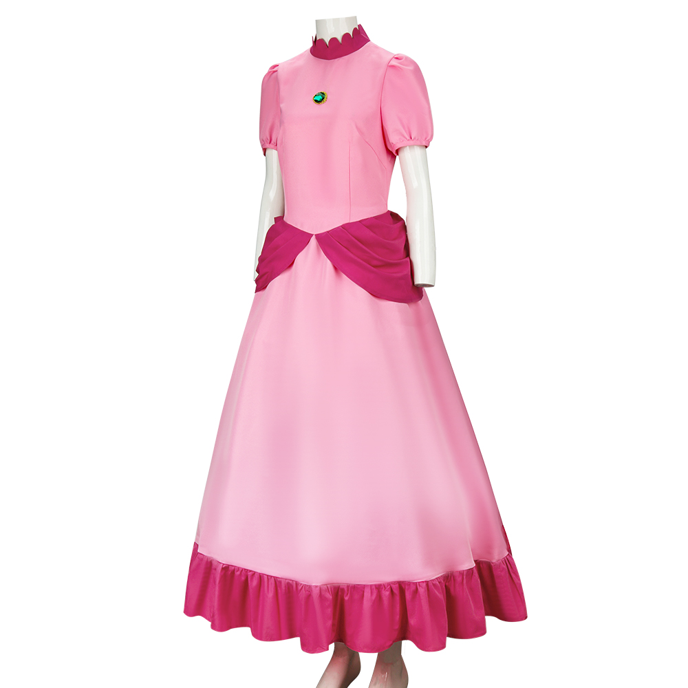 Super Mario Princess Peach Cosplay Costume