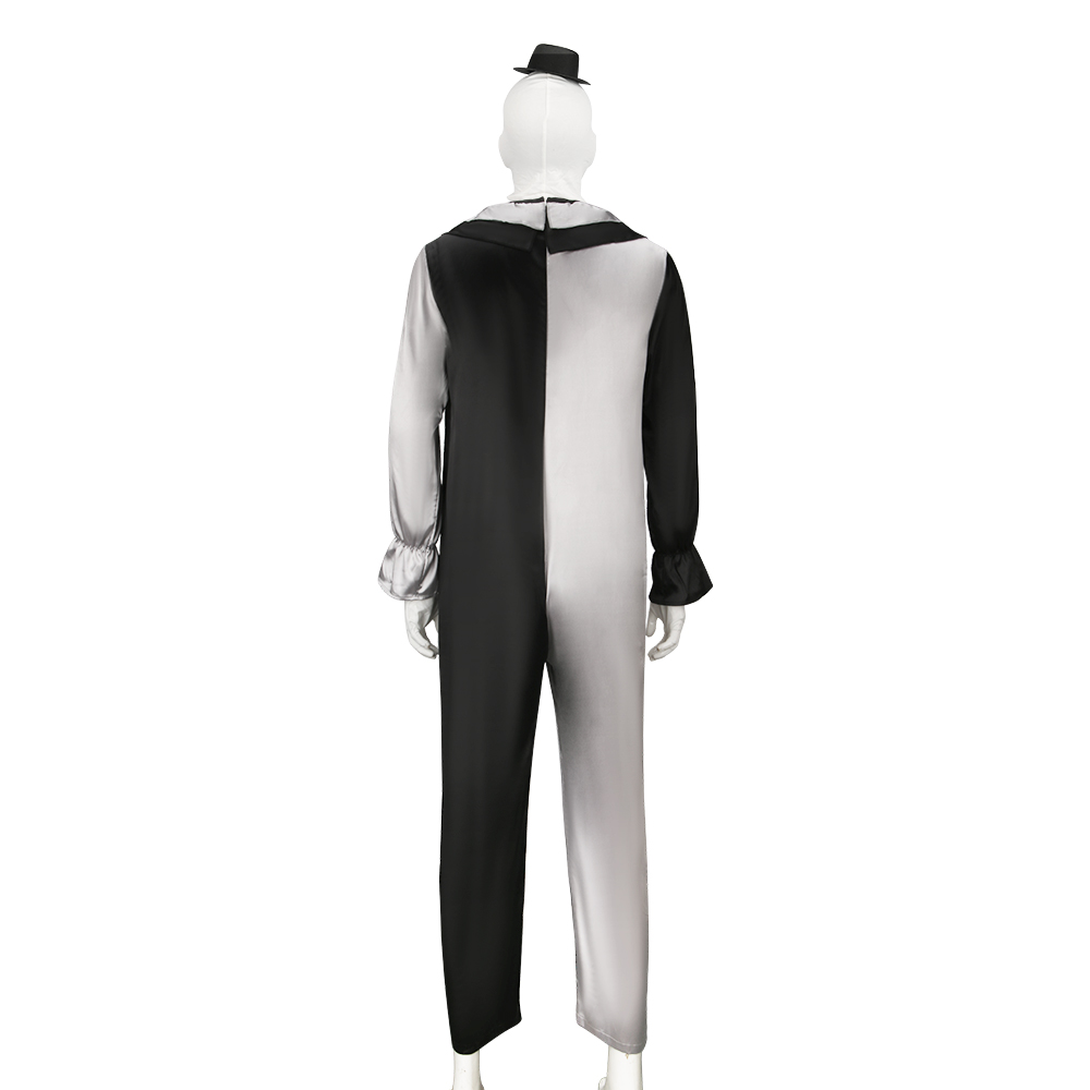 Adult Terrifier Halloween Costume Art the Clown Cosplay Outfits the Killer  Clown Cosplay Jumpsuit-Takerlama