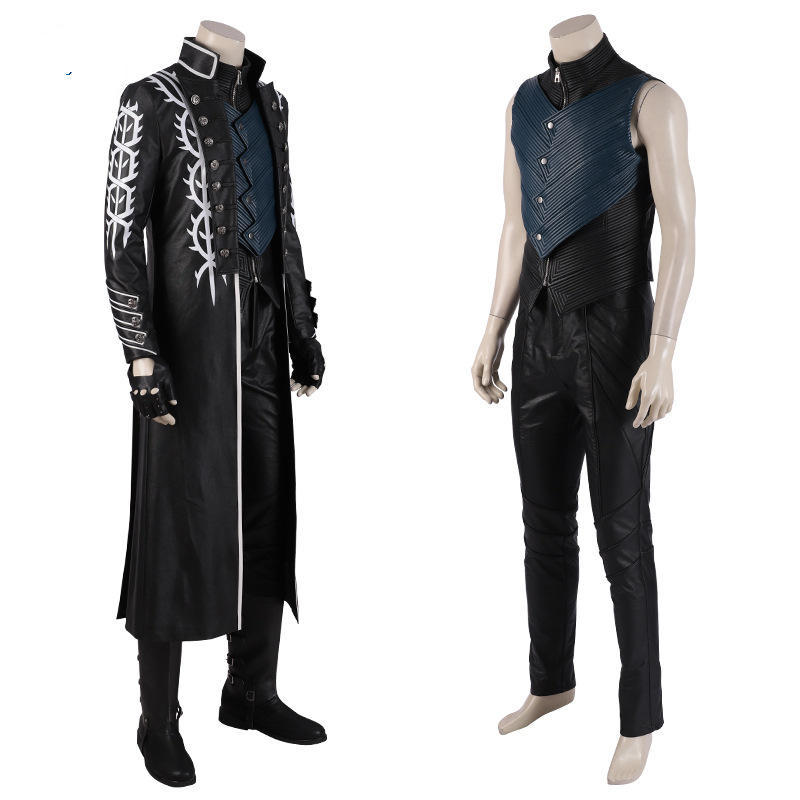 Devil May Cry 5 Vergil Cosplay Costume XS S M L 2XL In Stock Takerlama