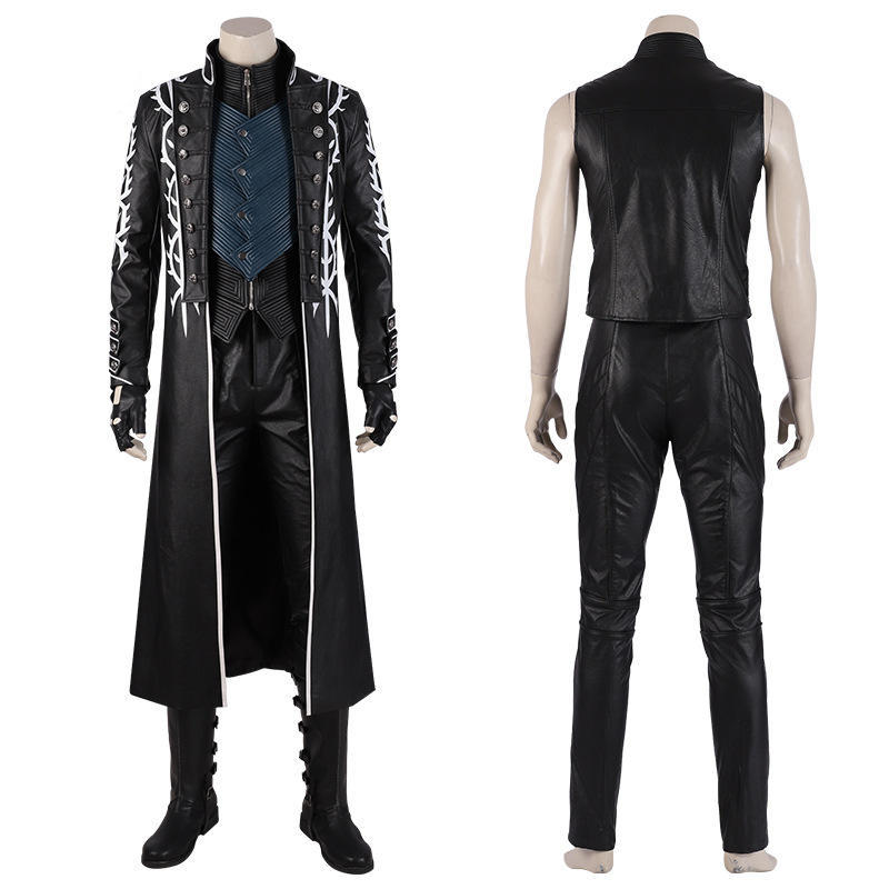 Devil May Cry 5 Vergil Cosplay Costume XS S M L 2XL In Stock Takerlama