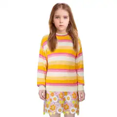 Kid's Enid Sinclair  Sweater Orange Cosplay Costume Wednesday TV In Stock-Takerlama