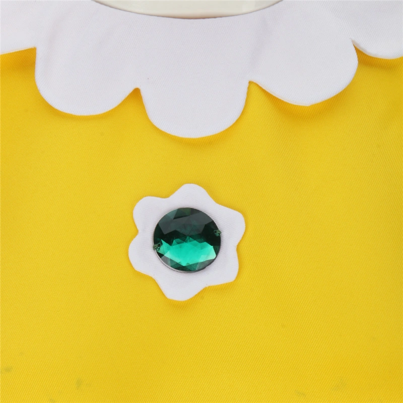 Super Mario Princess Daisy Cosplay Costume Dress
