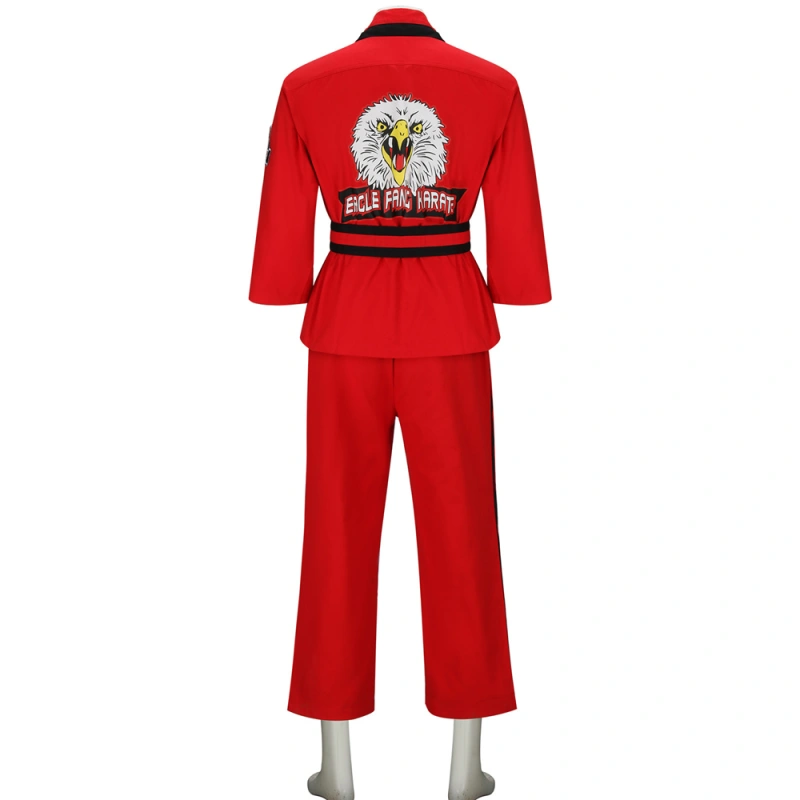 Cobra Kai Eagle Fang Karate Devon Lee Gi Cosplay Costume Red In Stock Takerlama