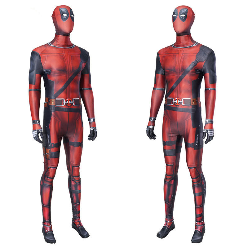 Deadpool 2 Wade Wilson Cosplay Costume Superhero Bodysuit Adult Kids