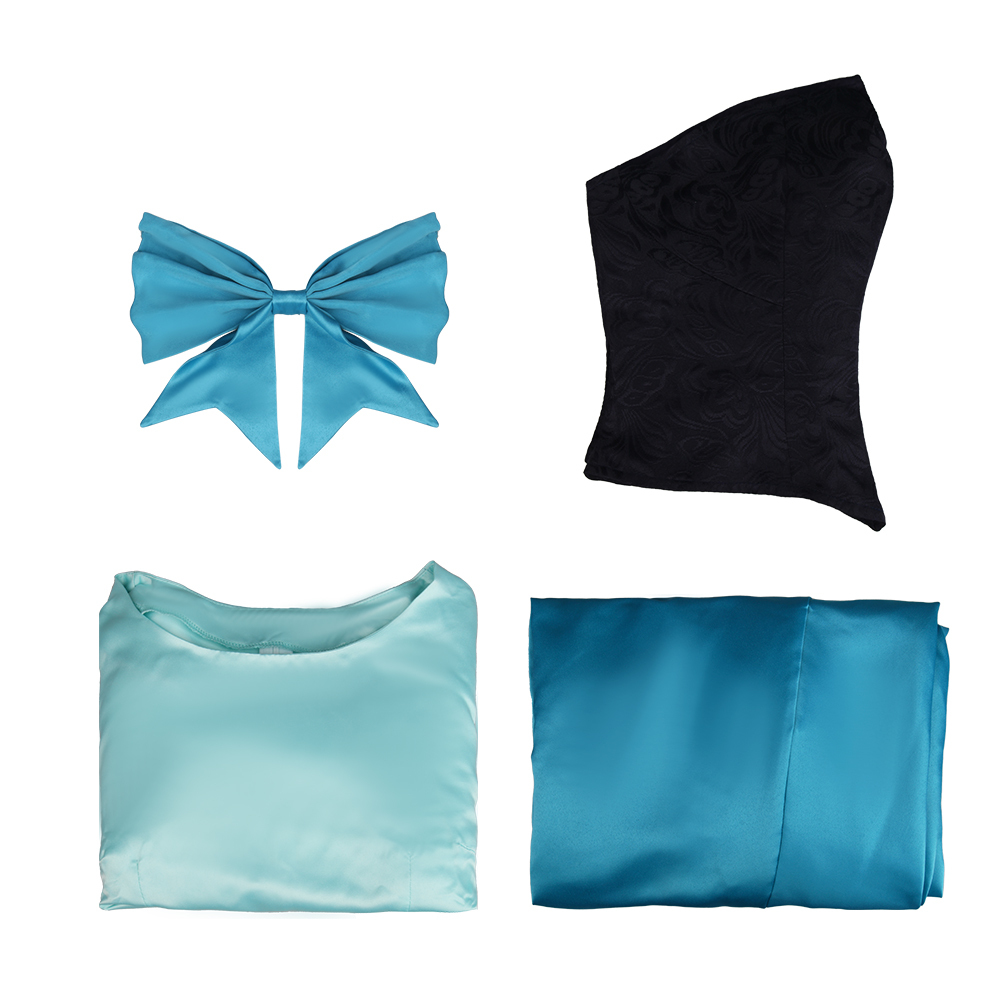 Takerlama The Little Mermaid Dress Ariel Princess Blue Seamaid Cospaly Costume In Stock