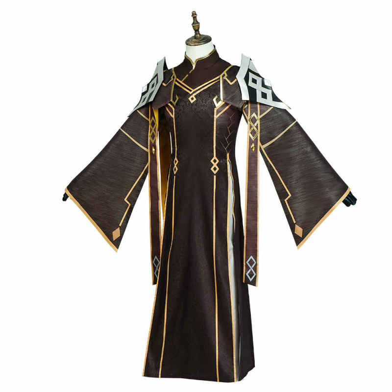 New Zhongli Cosplay Costume Game Genshin Impact Vago Mundo Uniform