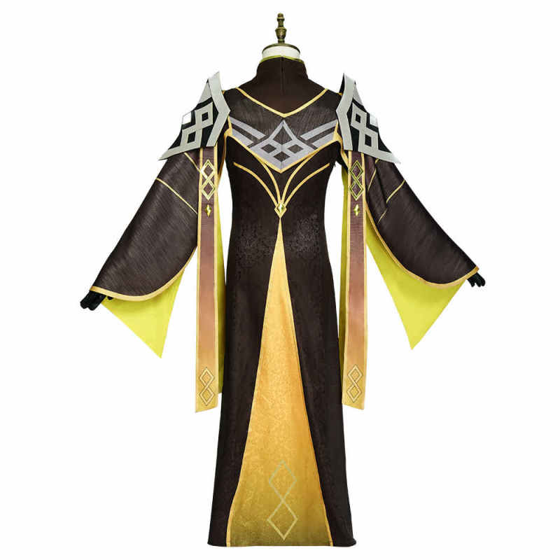 New Zhongli Cosplay Costume Game Genshin Impact Vago Mundo Uniform