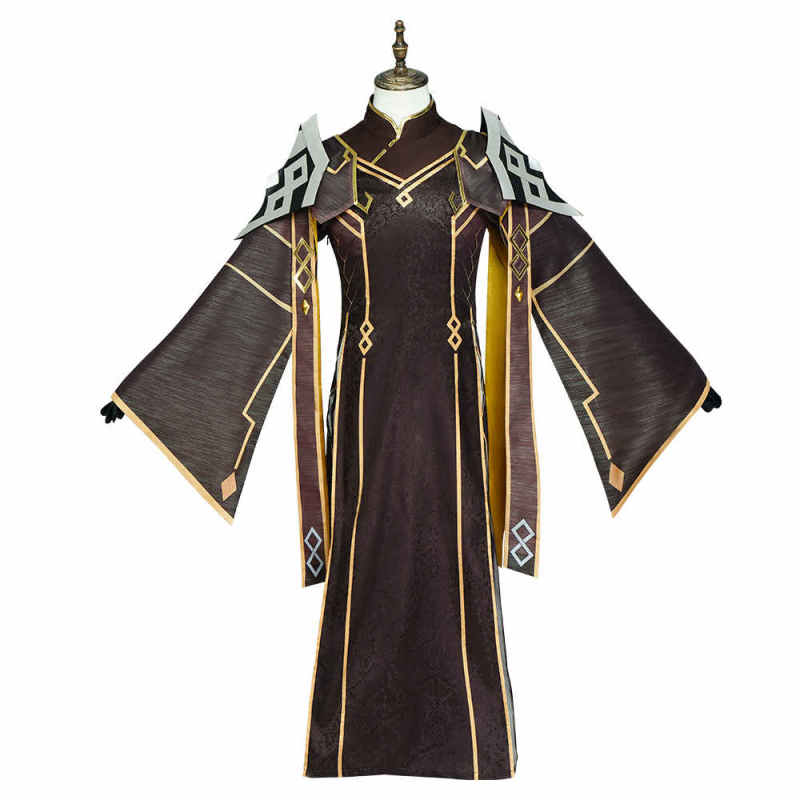 New Zhongli Cosplay Costume Game Genshin Impact Vago Mundo Uniform